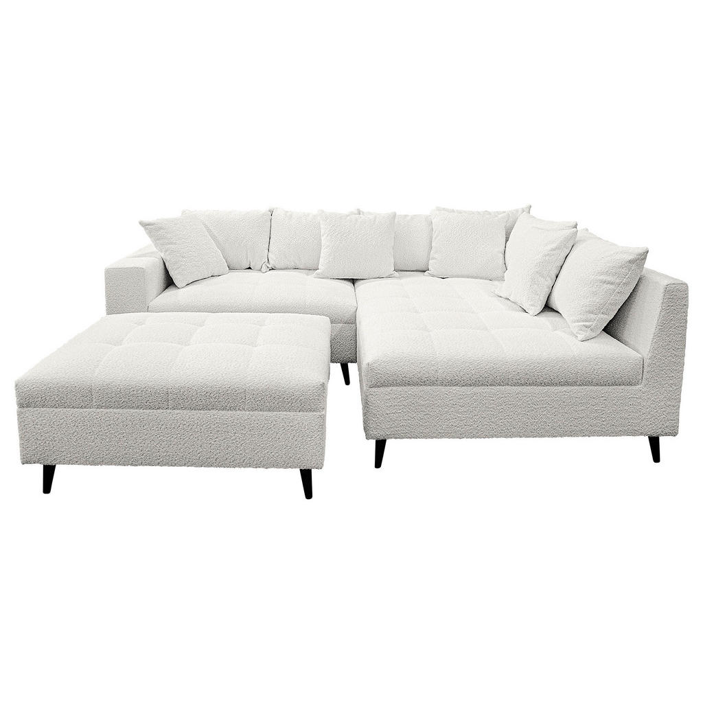 MID.YOU ROHOVÁ SEDAČKA, textil, svetlosivá