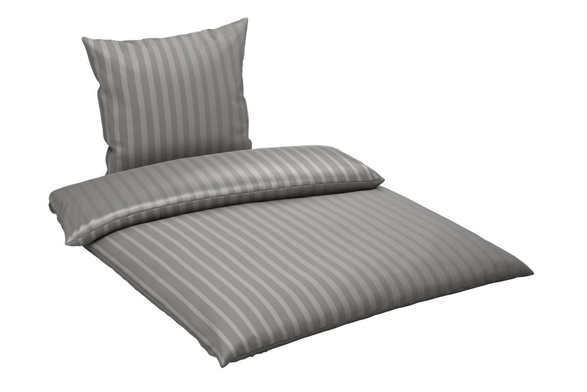 BETTWÄSCHE Satin 155/220 cm  - Silberfarben, Textil (155/220cm) - Dieter Knoll