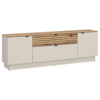 TV-ELEMENT - Kaschmir/Eiche Artisan, Basics, Holzwerkstoff/Kunststoff (180/59,5/40cm) - Livetastic