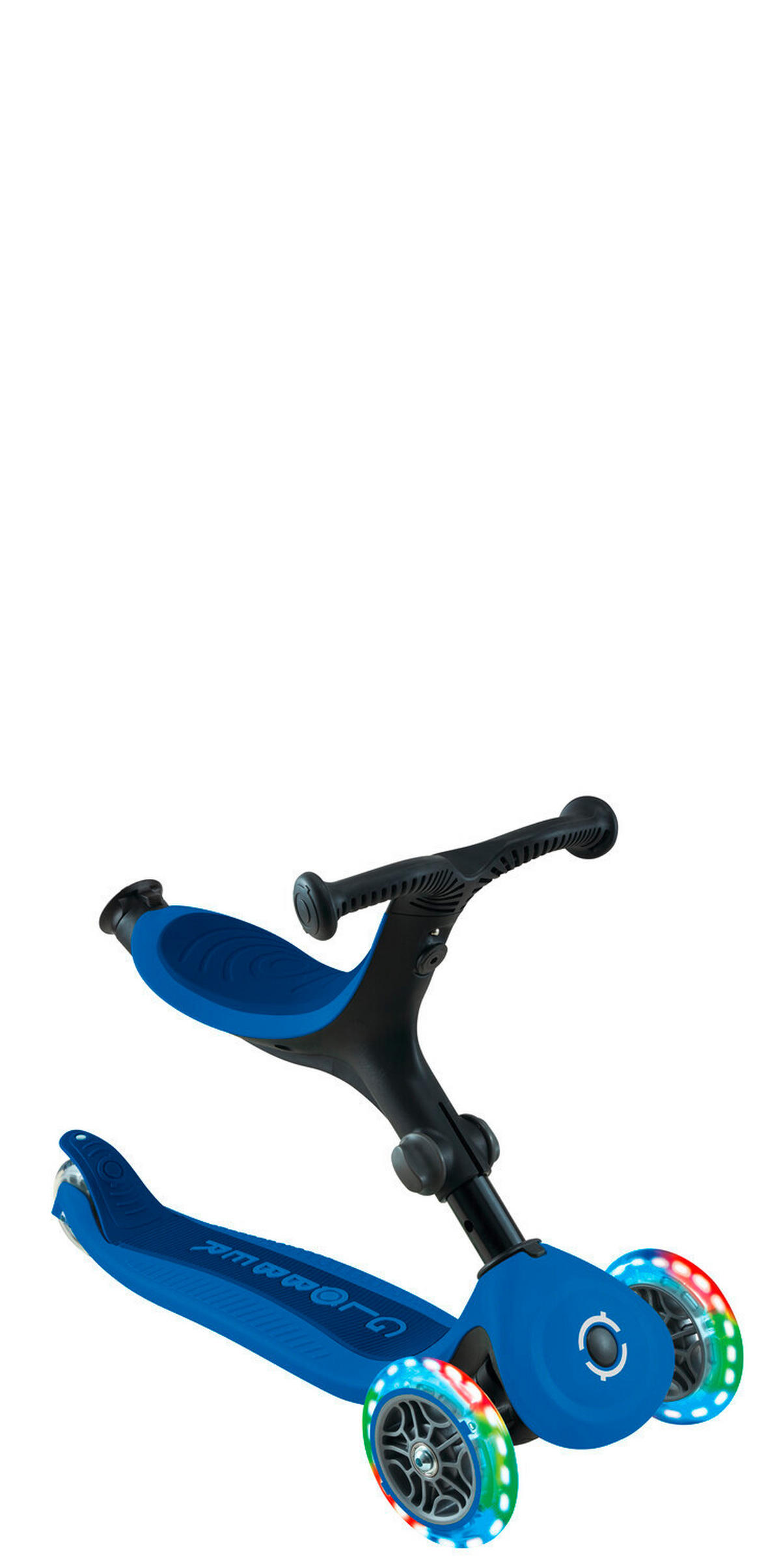 LAUFRAD GO-UP ACTIVE LIGHTS 3IN1  - Blau/Dunkelblau, LIFESTYLE, Kunststoff/Metall (67/28/95,5cm) - GLOBBER