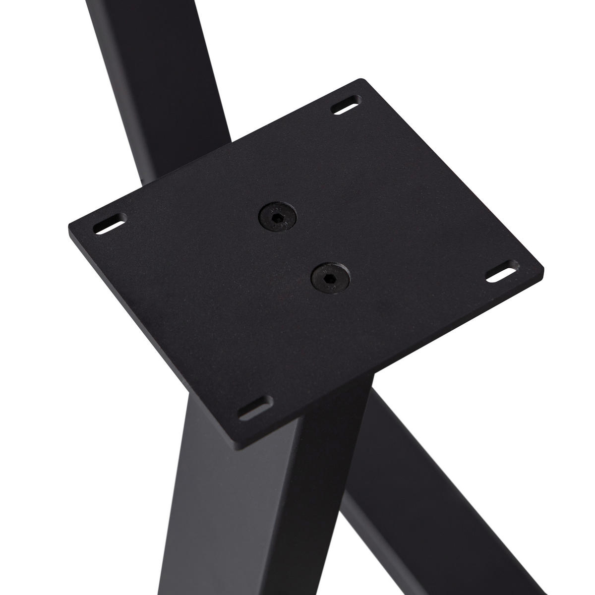 TISCHGESTELL   - Schwarz, MODERN, Metall (147/73/71cm) - Livetastic