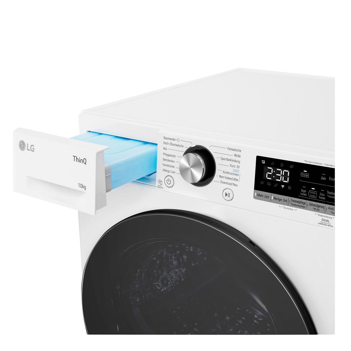 WÄRMEPUMPENTROCKNER V9AYXT  - Weiß, Basics, Metall (60/85/66cm) - LG