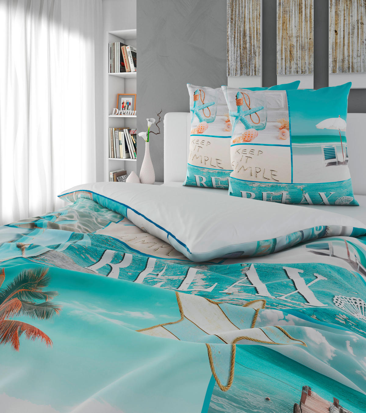 WENDEBETTWÄSCHE Satin 200/200 cm  - Multicolor, Textil (200/200cm) - Esposa