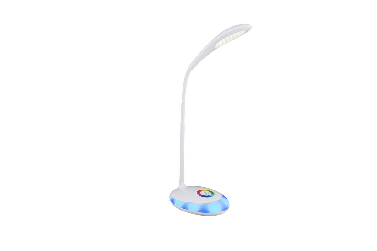LED-TISCHLEUCHTE - Weiss, Design, Kunststoff (30/11/48cm) - Globo