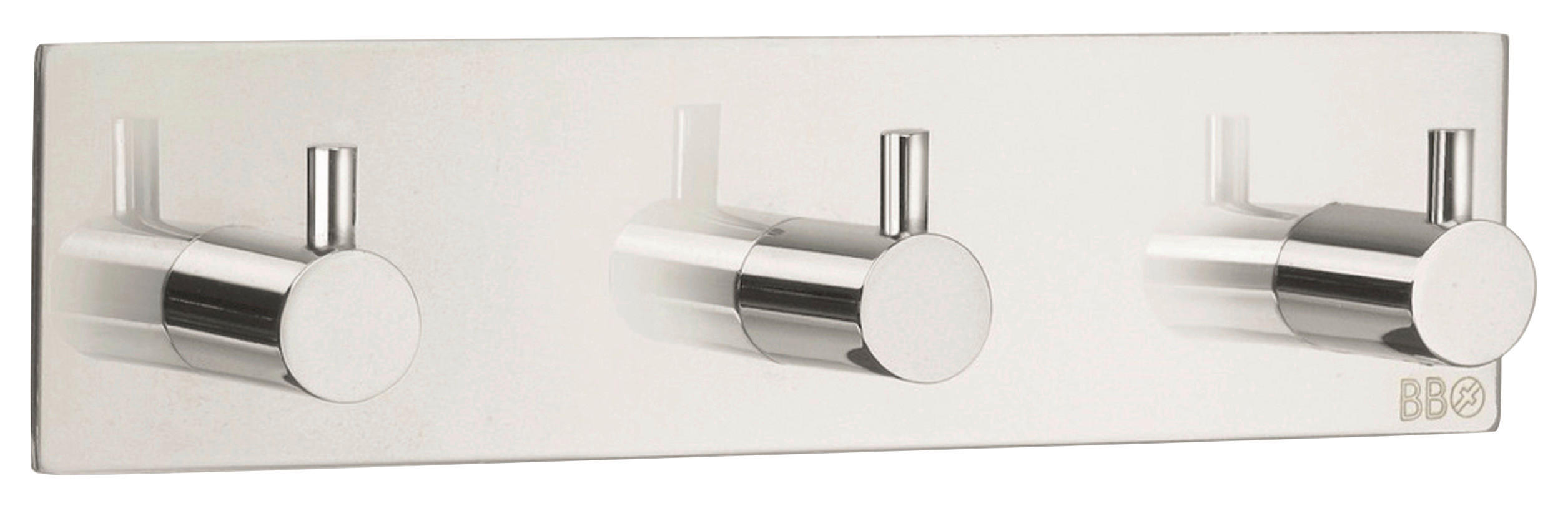 LIŠTA S HÁČKY, barvy nerez oceli - barvy nerez oceli, kov (18/4,5/3cm)