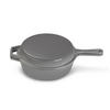 SADA HRNCOV, 2-dielne - sivá, Basics, kov (26,5cm) - Echtwerk