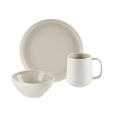 FRÜHSTÜCKSSERVICE Sandfarben LEVANTO 6-teilig 2 Personen  - Sandfarben, Design, Keramik - Novel