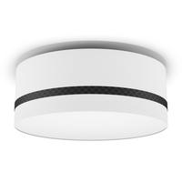 DECKENLEUCHTE ROUND LIGHTS 53/23 cm   - Schwarz/Weiß, LIFESTYLE, Textil/Metall (53/23cm) - Joop!