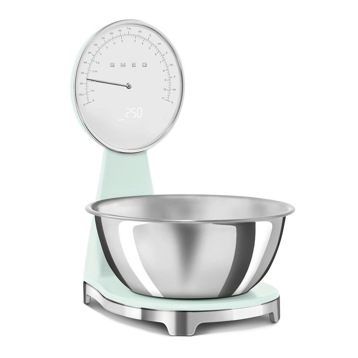 ELEKTRISCHE KÜCHENWAAGE 50's Style  - Pastellgrün, Trend, Kunststoff (18/31.5/25cm) - SMEG