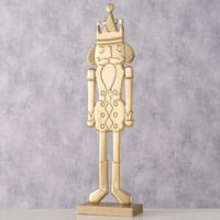 KARÁCSONYI FIGURA - aranyszínű, Basics, fém (20,5/11/75cm)