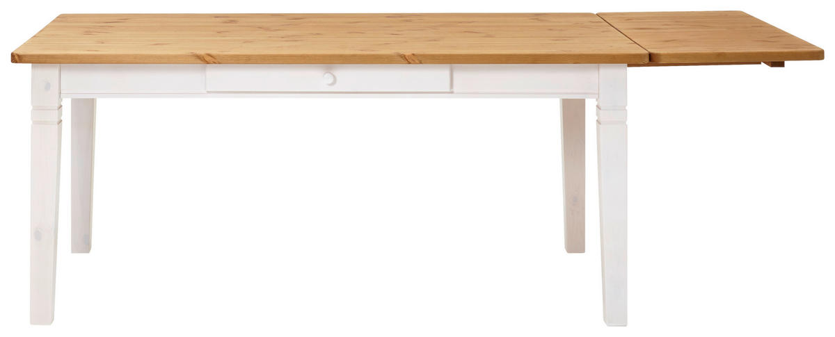 ESSTISCH in Holz 180/90/78 cm  - Laugenfarbig/Weiß, ROMANTIK / LANDHAUS, Holz (180/90/78cm) - Boxxx