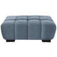 HOCKER in Textil Blau  - Blau/Schwarz, KONVENTIONELL, Textil/Metall (106/40/72cm) - Hom`in