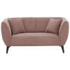 2-SITZER-SOFA in Cord Rosa  - Schwarz/Rosa, Modern, Holz/Textil (172/83/88cm) - MID.YOU
