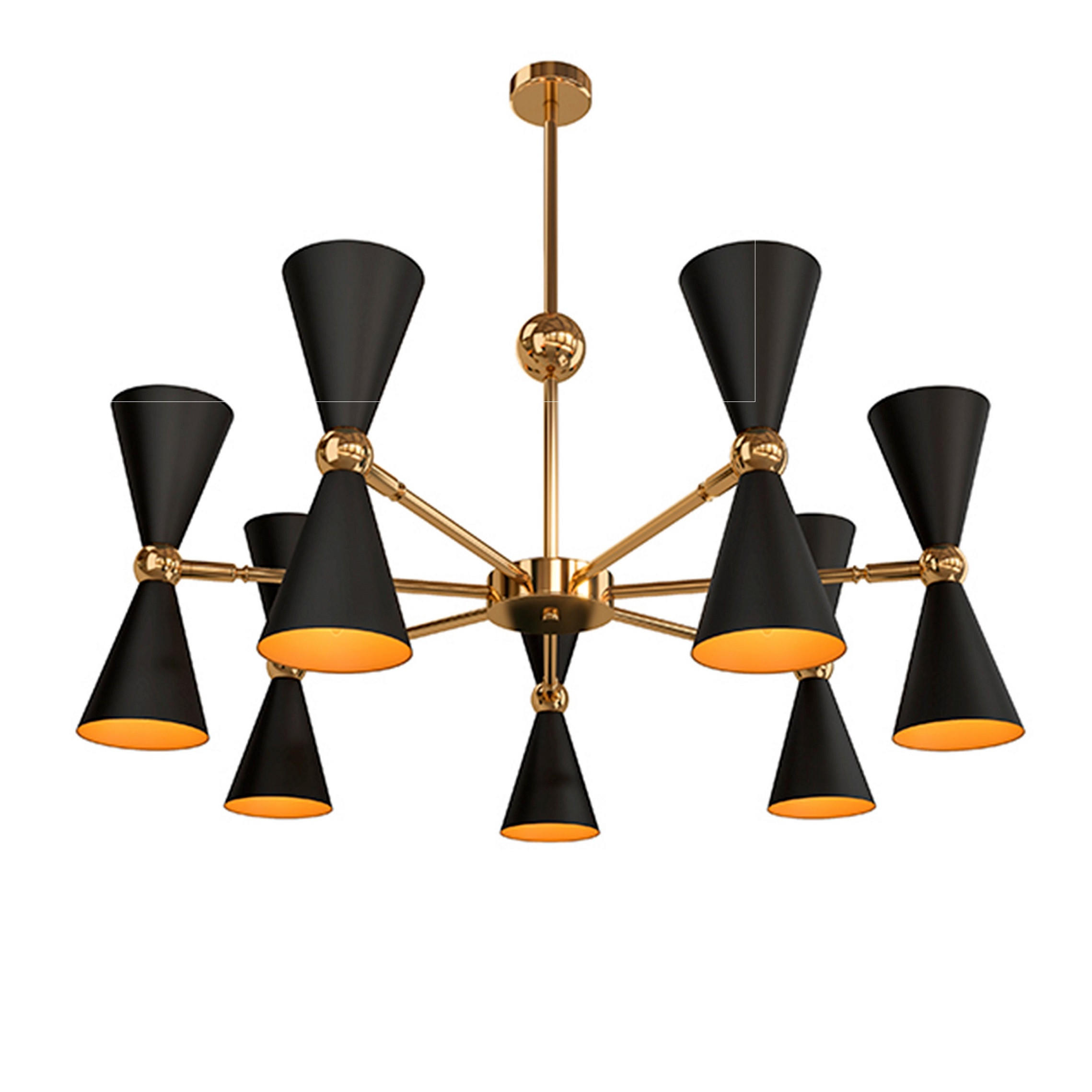 PENDELLAMPA 91/32/91 cm  - svart/guldfärgad, Trend, metall (91/32/91cm) - MAYTONI