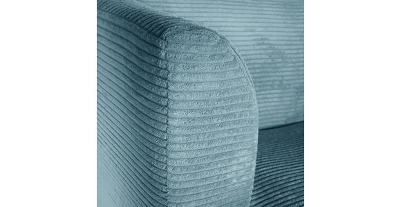 SESSEL in Cord Petrol  - Buchefarben/Petrol, Design, Holz/Textil (85/71/80cm) - Hom`in
