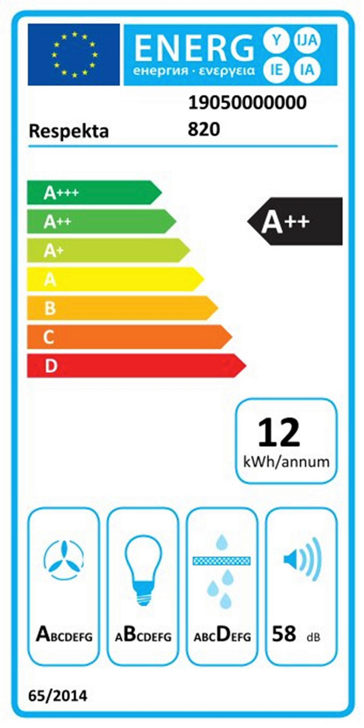 DUNSTABZUGSHAUBE CH24180W-20  - Weiß, Trend, Glas/Metall (79,5/74,5–109,5/38,3cm) - Respekta