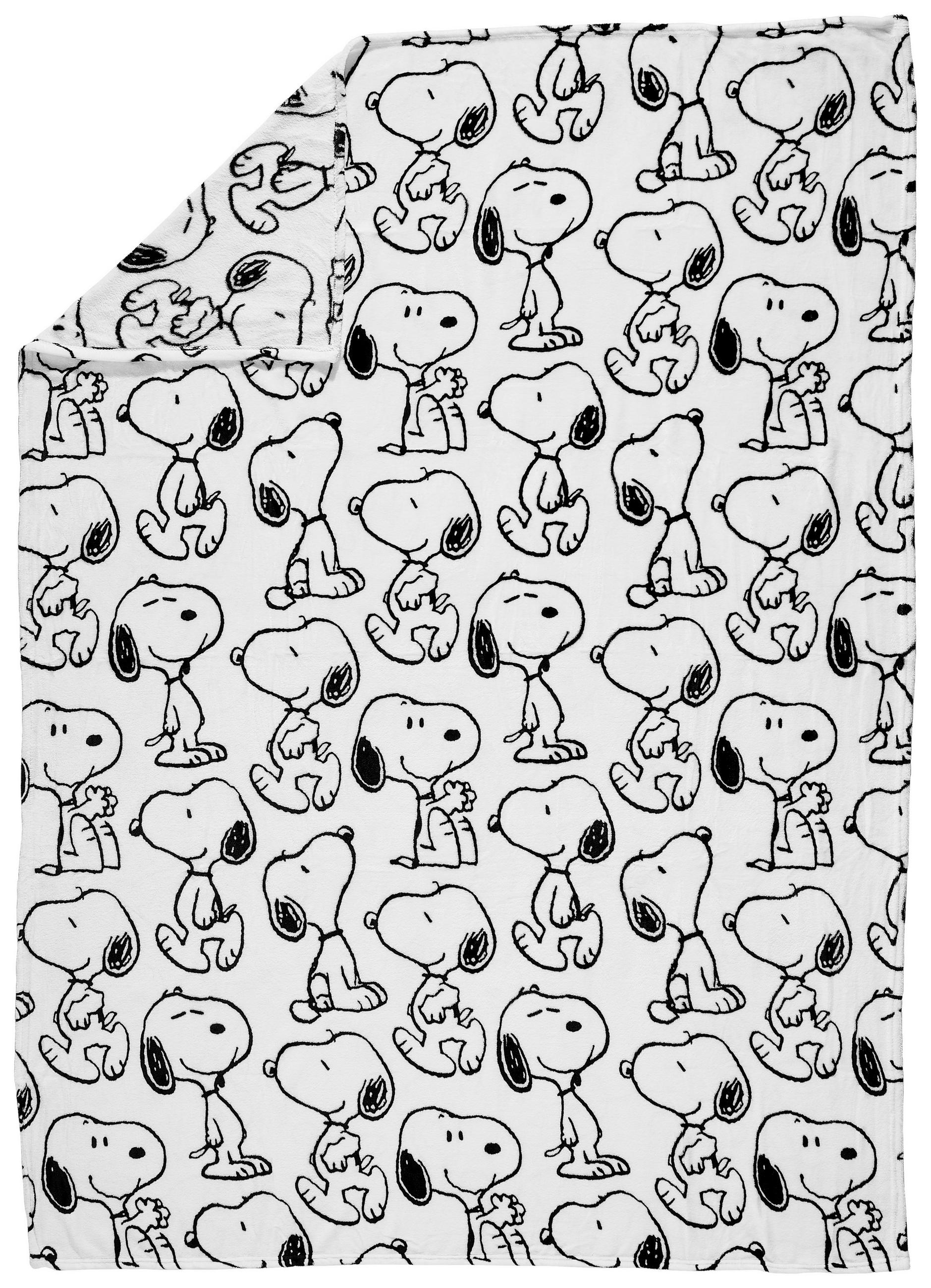 WOHNDECKE Snoopy 150/200 cm  - Weiß, Basics, Textil (150/200cm) - Herding