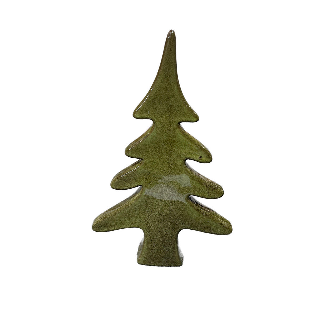 DEKOBAUM  - Grün, LIFESTYLE, Keramik (21,7/34,4/4,7cm) - X-Mas