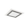 LED-DECKENLEUCHTE    45/45/4,2 cm  - Weiss/Nickelfarben, Design, Metall (45/45/4,2cm) - Trio Leuchten
