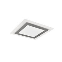 LED-DECKENLEUCHTE    45/45/4,2 cm  - Weiss/Nickelfarben, Design, Metall (45/45/4,2cm) - Trio Leuchten