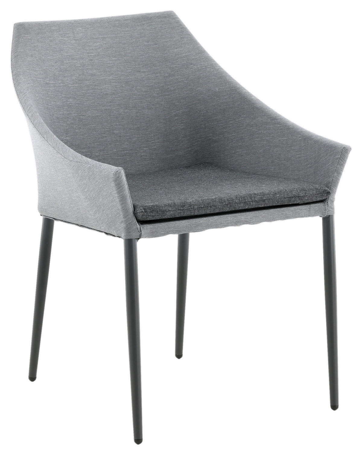 UTESTOLAR SET i metall, textil svart, mörkgrå  - mörkgrå/svart, Klassisk, metall/textil (60/81/62cm) - Gardenson