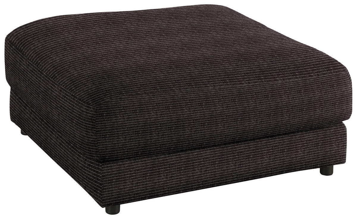 HOCKERTextil Anthrazit  - Anthrazit/Schwarz, Design, Kunststoff/Textil (100/86/100cm) - Lomoco