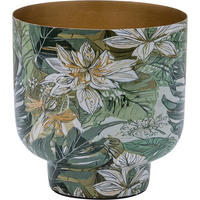 DEKOVASE  - Grün, Basics, Metall (16/16/16cm)