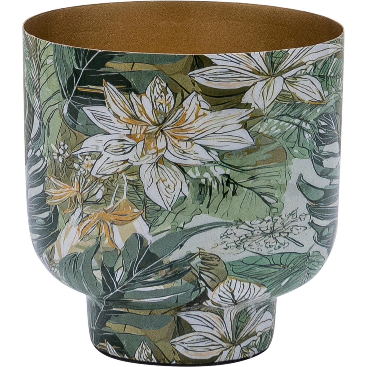 DEKOVASE  - Grün, Basics, Metall (16/16/16cm)