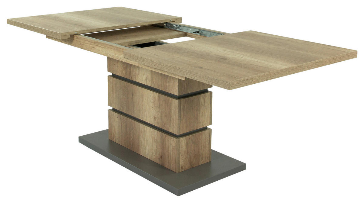 ESSTISCH in Holzwerkstoff 140/86/75 cm  - Anthrazit/Braun, MODERN, Holzwerkstoff (140/86/75cm) - MID.YOU