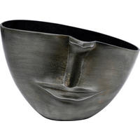 DEKOVASE  - Anthrazit, Trend, Metall (22/31/11cm) - Kare-Design