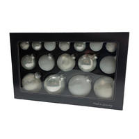 CHRISTBAUMKUGEL-SET 16-teilig  - Multicolor, Basics, Glas (36/22,5cm)