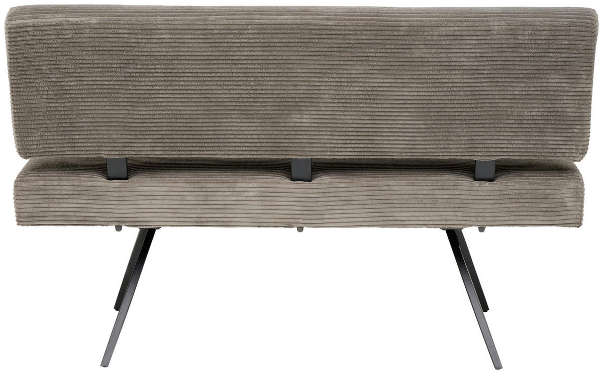 SITZBANK 140/90/62 cm Cord Dunkelgrau  - Dunkelgrau/Schwarz, KONVENTIONELL, Textil/Metall (140/90/62cm) - MID.YOU