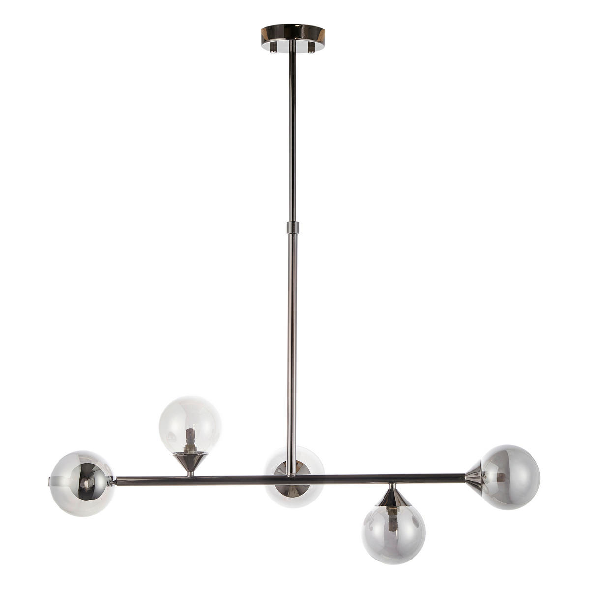 HÄNGELEUCHTE Endon Otis 90/30/117 cm   - Schwarz, Basics, Glas (90/30/117cm) - ENDON