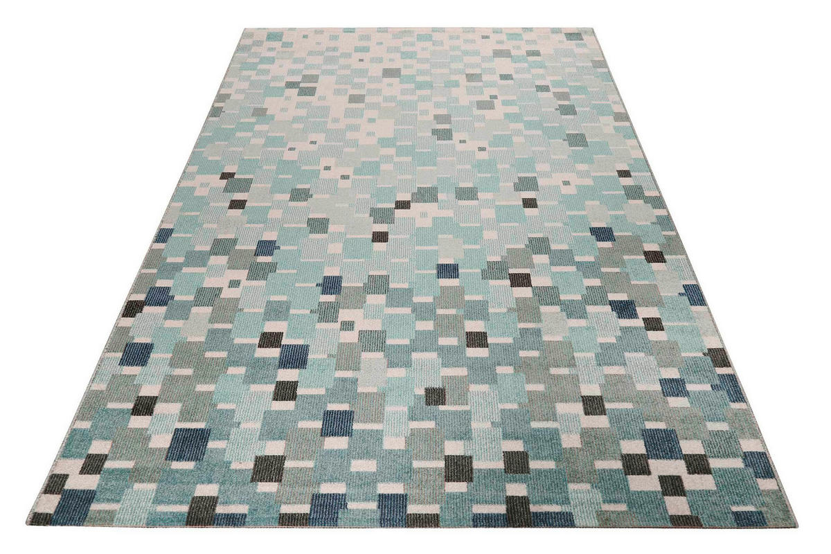 OUTDOORTEPPICH 160/225 cm Pacific Blau, Creme, Grün  - Blau/Creme, Design, Textil (160/225cm) - Esprit