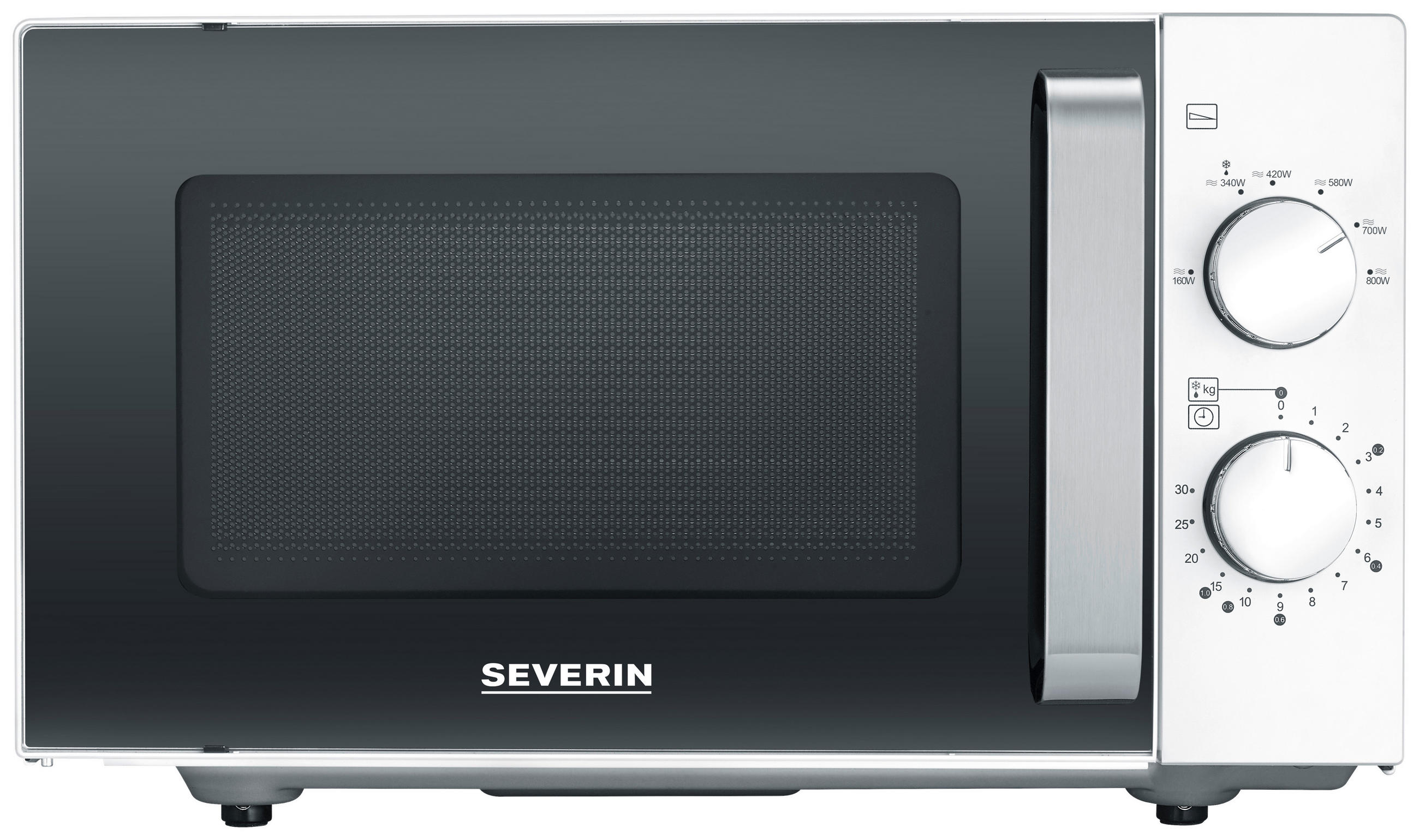 MIKROWELLE 776500  - Schwarz/Weiß, Basics, Kunststoff/Metall (46.5/27,5/43,8cm) - Severin