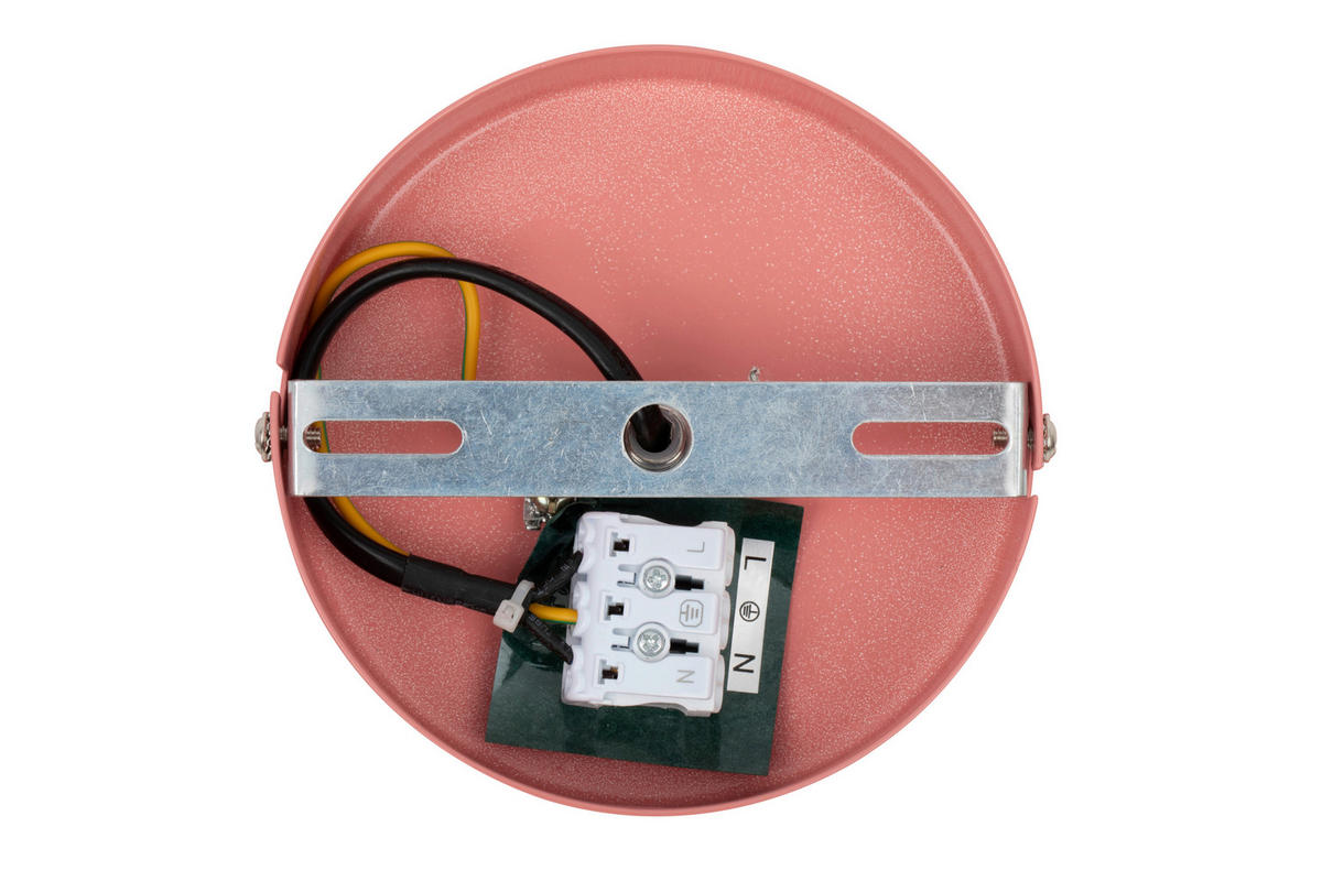 DECKENLEUCHTE  30/15 cm    - Rosa, Design, Kunststoff/Metall (30/15cm) - Collet's Monde