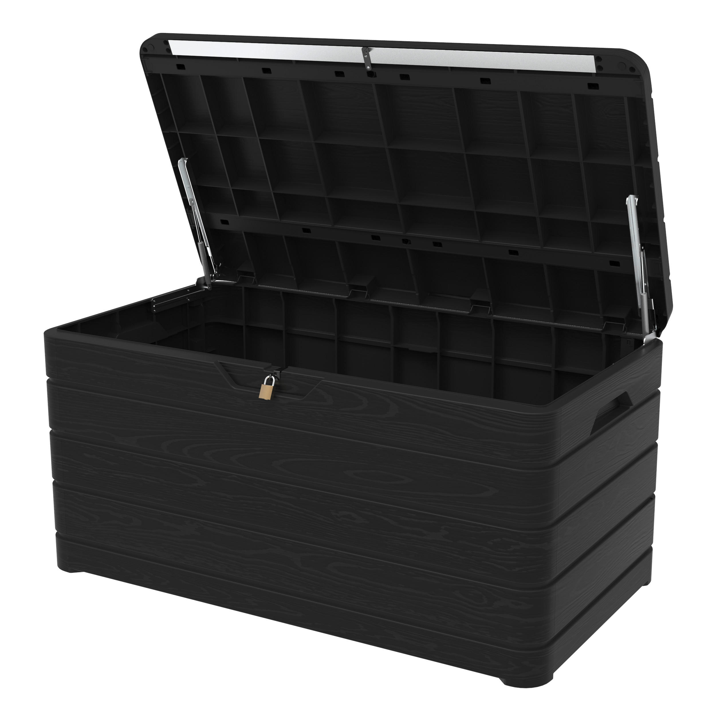 KISSENBOX 129/70/70 cm  - Anthrazit, Basics, Kunststoff (129/70/70cm)