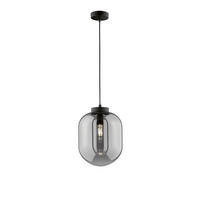 HÄNGELEUCHTE 24/140 cm    - Schwarz, Design, Glas/Metall (24/140cm) - Fischer & Honsel