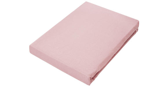 SPANNLEINTUCH 180-200/200 cm Jersey  - Rosa, Basics, Textil (180-200/200cm) - Novel