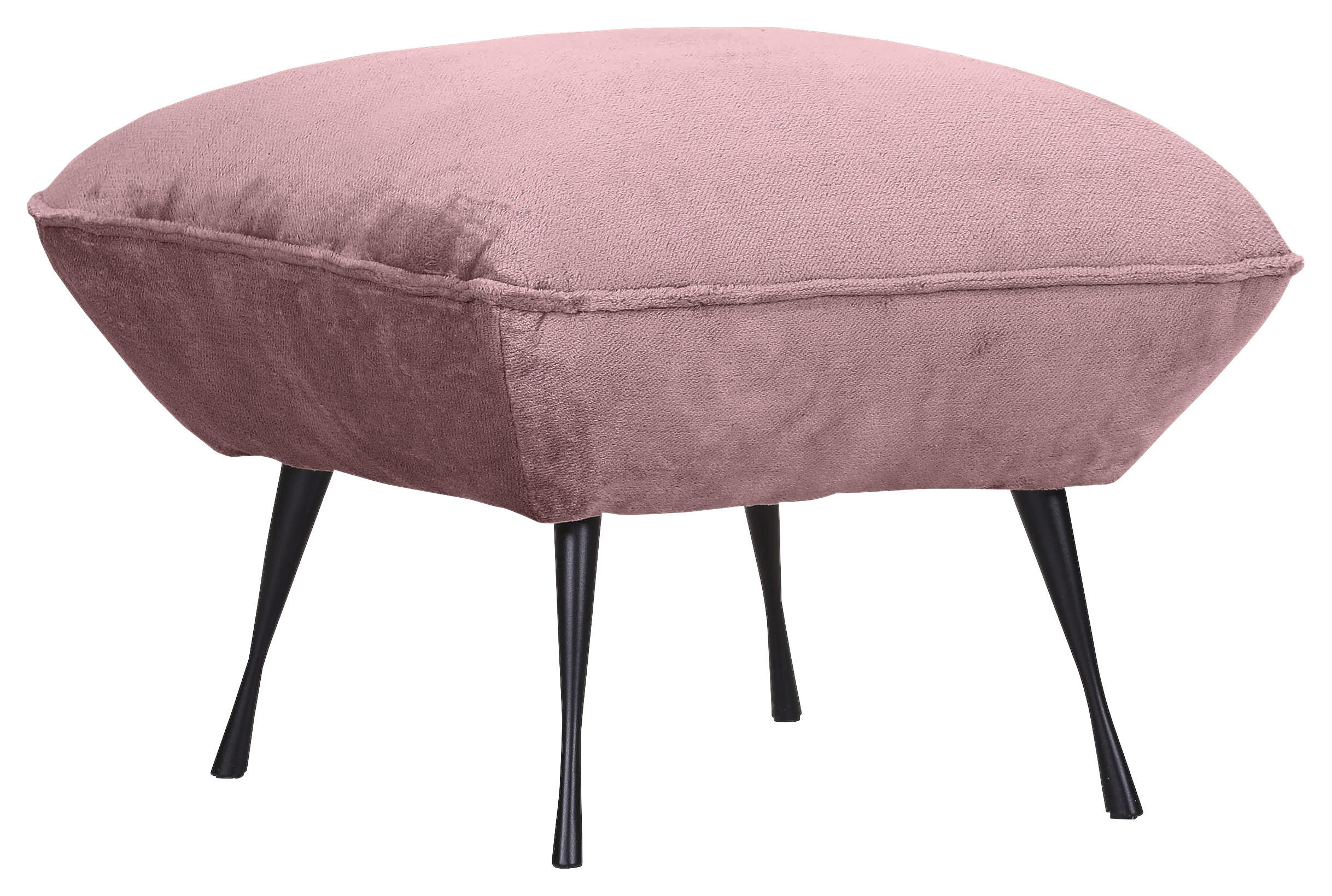 PALL i textil rosa  - svart/rosa, Klassisk, metall/textil (60/49/53cm) - MID.YOU