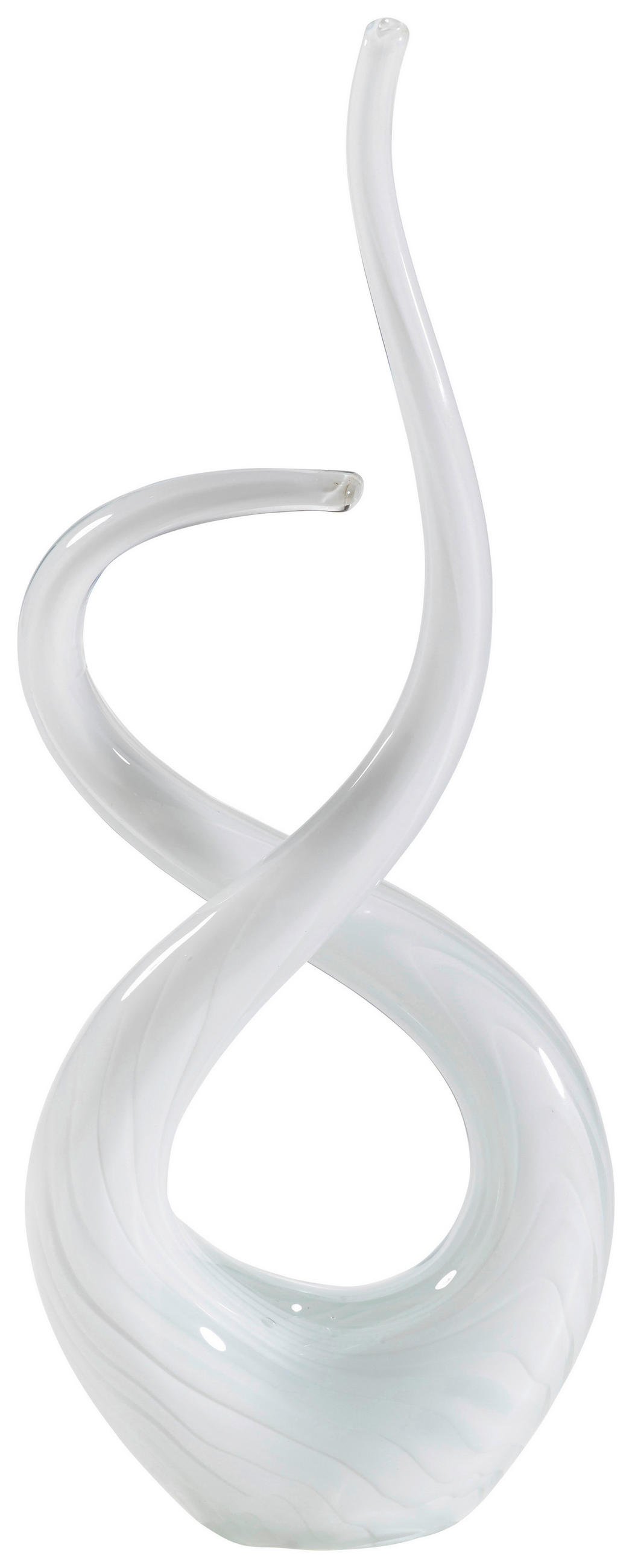 SKULPTUR - Weiß, Basics, Glas (15/45/8cm) - Ambia Home