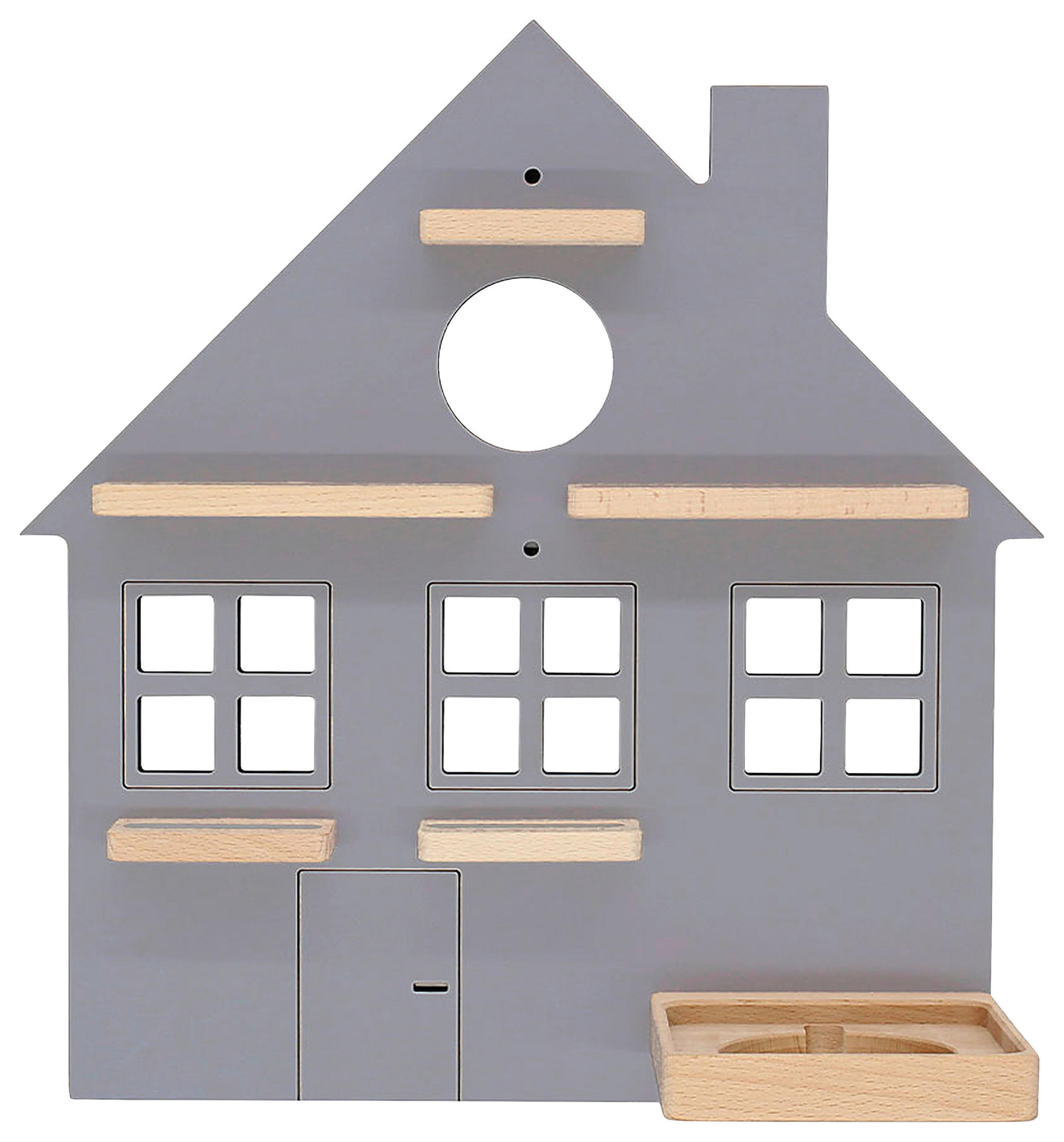 KINDERREGAL  - Grau, Modern, Holzwerkstoff (42/44/19cm) - MID.YOU