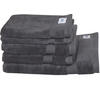 FROTTIERSET SW-Cuddly Anthrazit 5-teilig  - Anthrazit, Basics, Textil - Schöner Wohnen