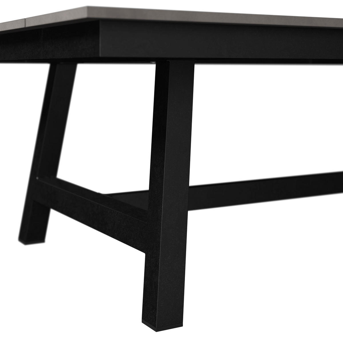 GARTENTISCH Metall, Kunststoff Hellgrau, Dunkelgrau rechteckig  - Dunkelgrau/Hellgrau, Basics, Kunststoff/Metall (120/80/40cm) - Amatio