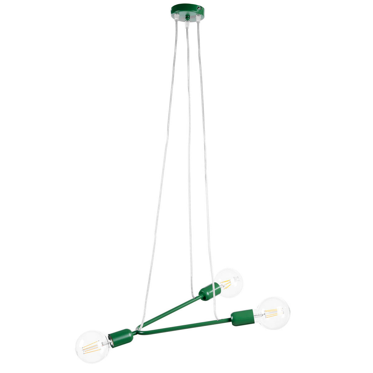 PENDELLEUCHTE 65/10/75 cm   - Grün, Design, Metall (65/10/75cm)