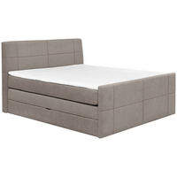 BOXSPRINGBETT 180/200 cm  in Taupe  - Taupe, Konventionell, Textil (180/200cm) - Carryhome