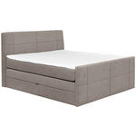BOXSPRINGBETT 180/200 cm  in Taupe  - Taupe, KONVENTIONELL, Textil (180/200cm) - Carryhome