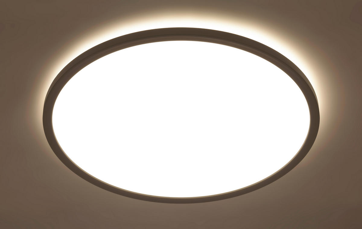 LED-DECKENLEUCHTE Giga 42/2,9 cm   - Weiß, Basics, Kunststoff (42/2,9cm) - Novel