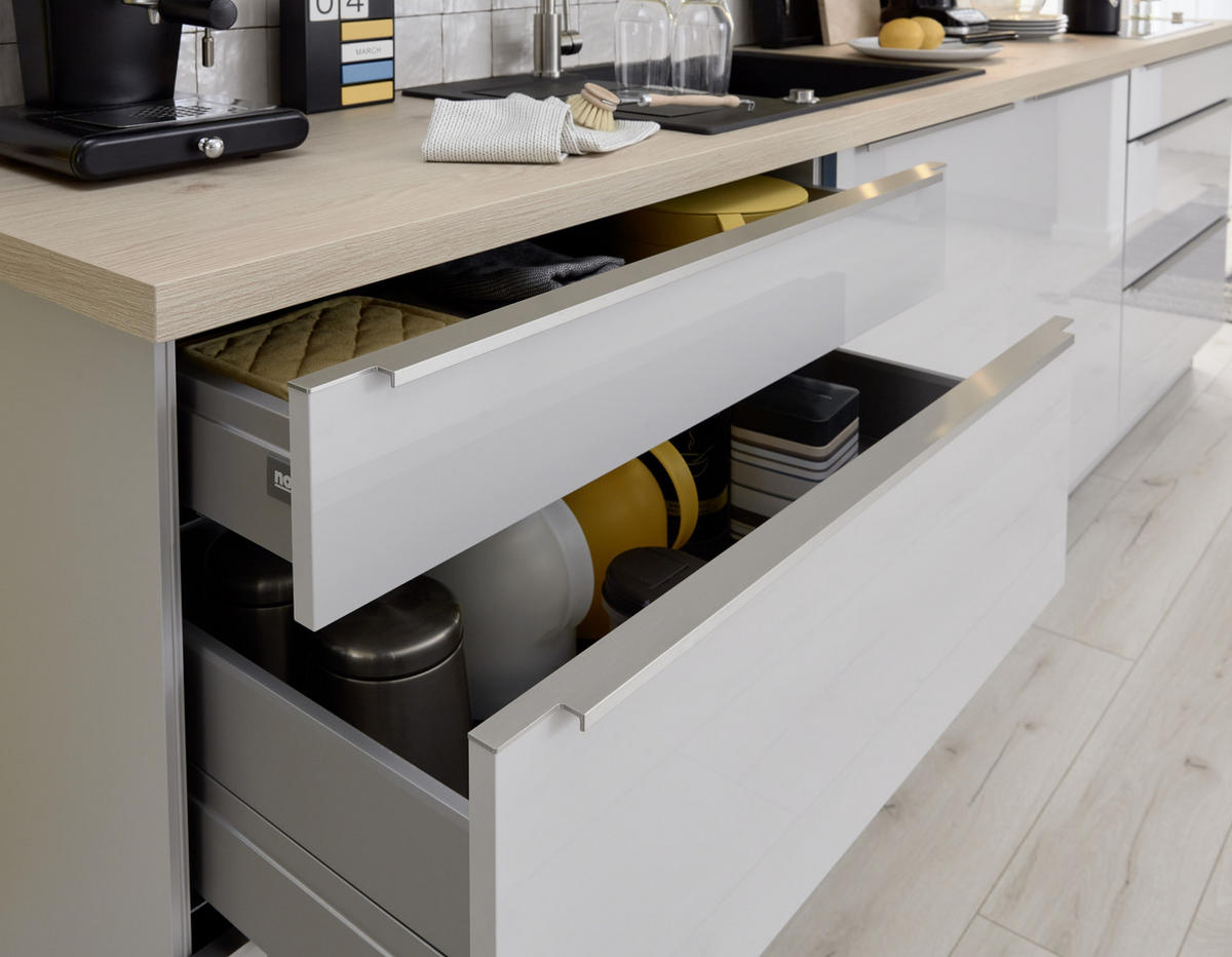 KUCHYNĚ NA MÍRU DK305 - šedá, Design, kompozitní dřevo - Dieter Knoll