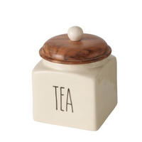 KAFFEBURK  - beige/brun, Basics, trä/keramik (11/11/14cm)